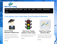 Tablet Screenshot of plainforextrading.com